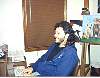 Working on my novel in 1993.  36 Years Old