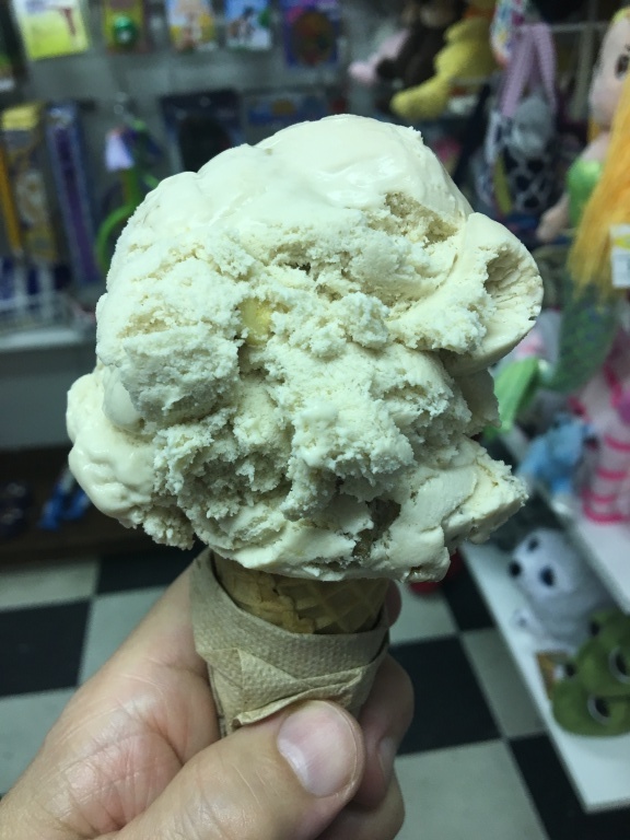 Maple walnut ice cream cone