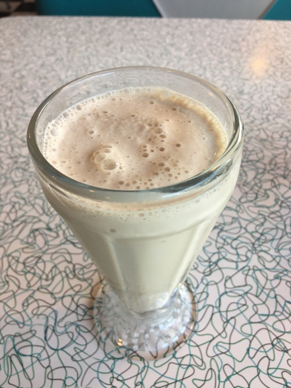 Coffee-flavored milkshake
